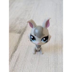 Hasbro sa Littlest Pet Shop gray bunny rabbit toy figure